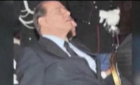 Silvio Berlusconi a adormit la discursul preşedintelui Italiei